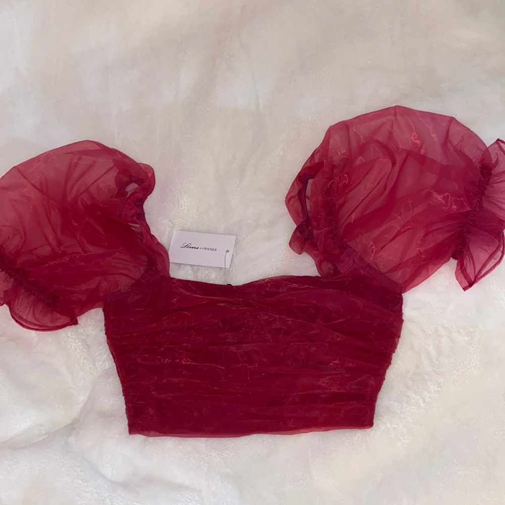 Lovers + Friends Franny Top in Hot Pink